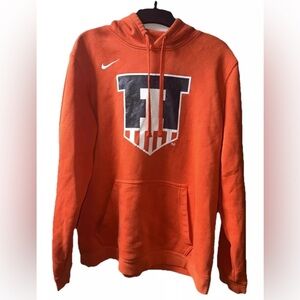 Nike University Of Illinois Red Hoodie Size M Mens